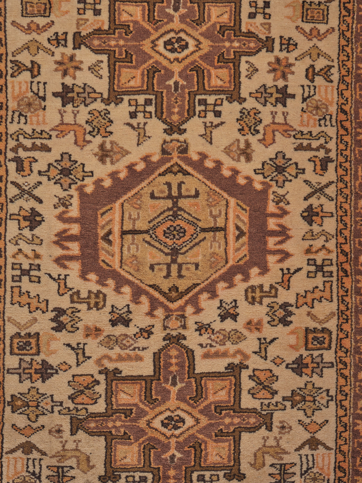 40012 Semi-Antique Persian Heriz Runner