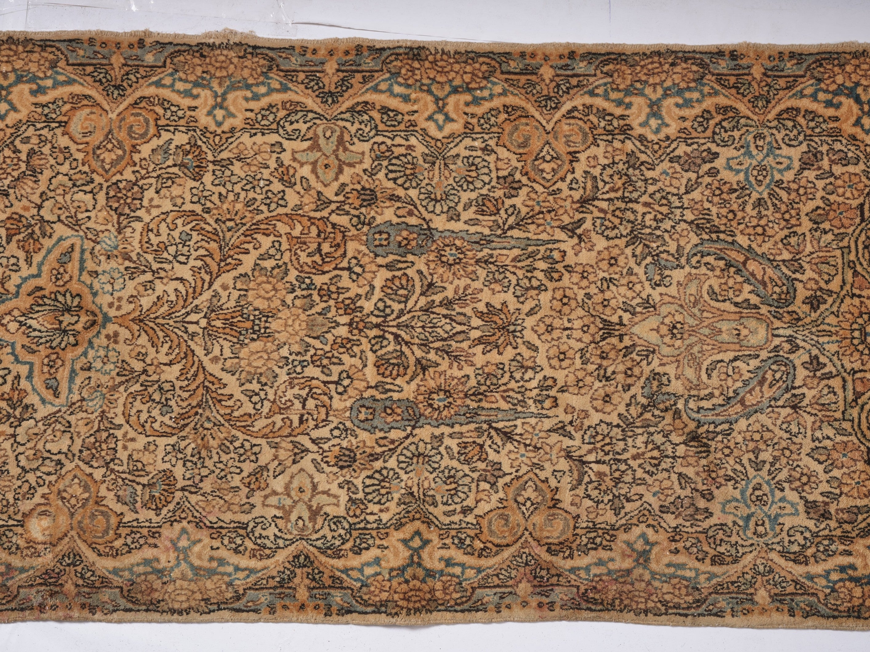 40030 Antique Persian Laver Kerman Runner