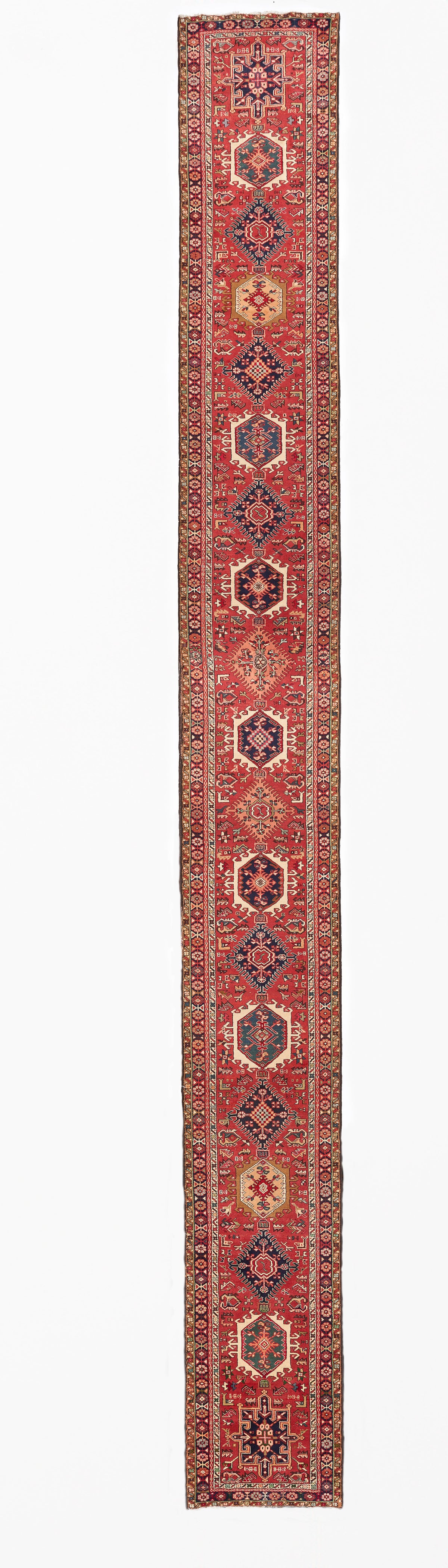 40053 Antique persian Heriz Runner