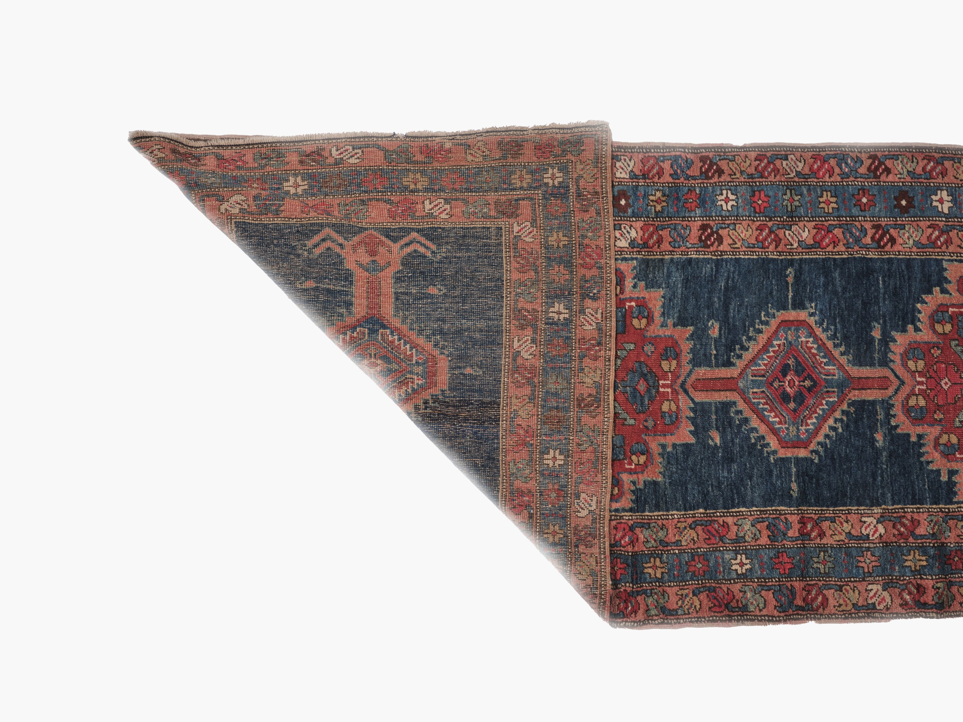 40060 Antique 19th C Persian Heriz Runner