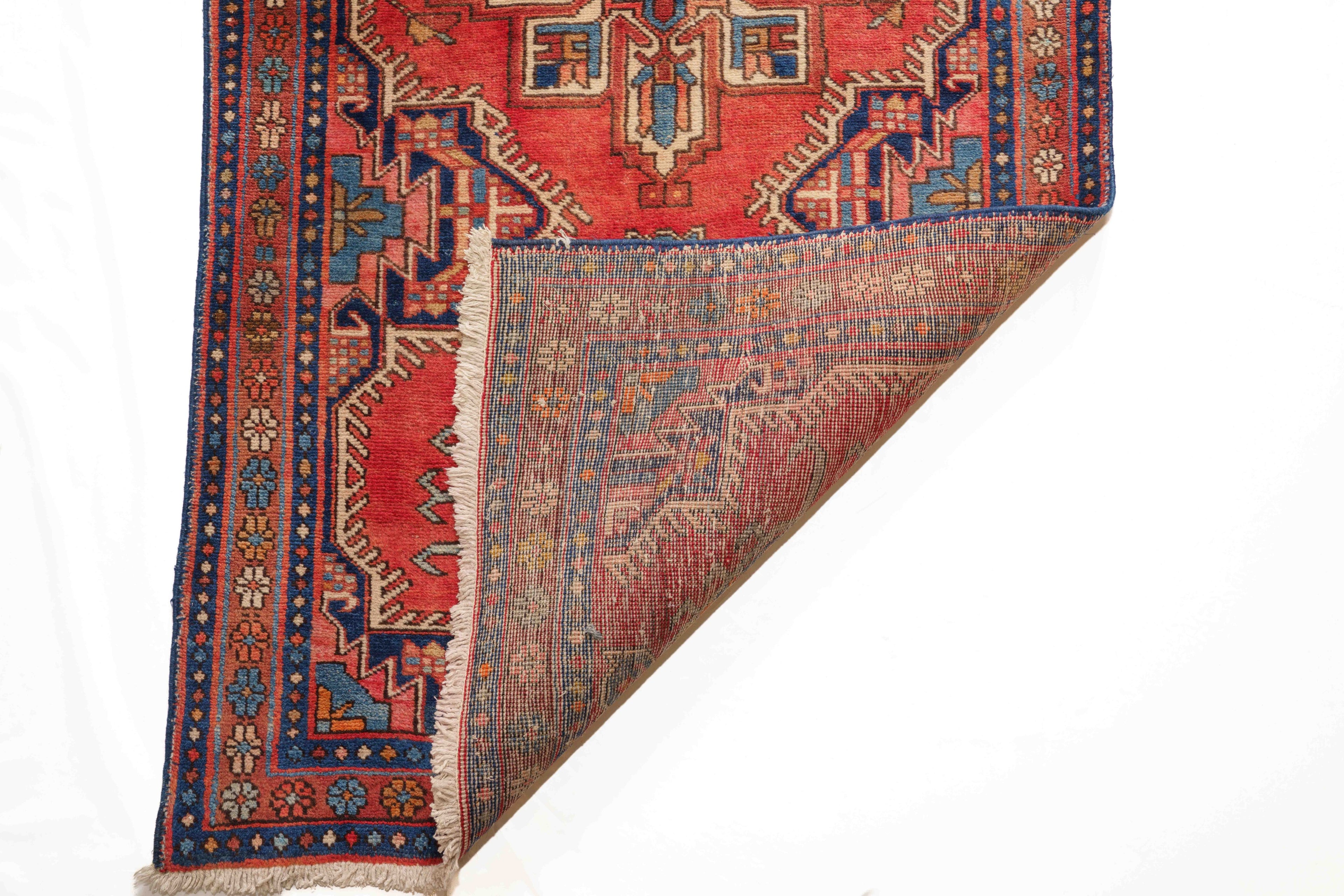 40075 Antique Perisian Heriz Runner