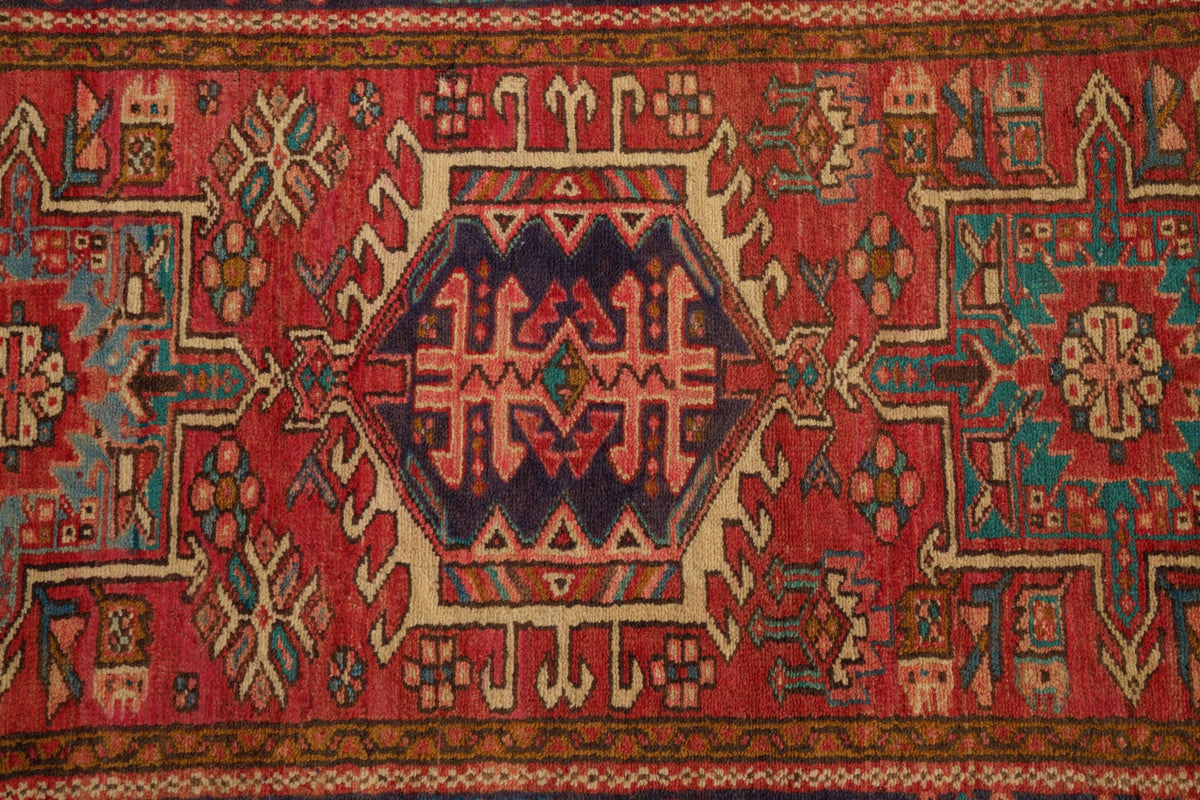 40078 Antique Perisian Heriz Runner