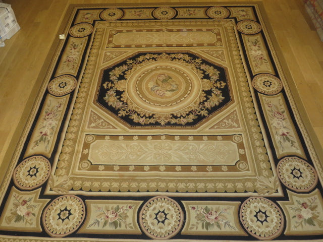 404 Antique 19th C Design Aubusson Rug