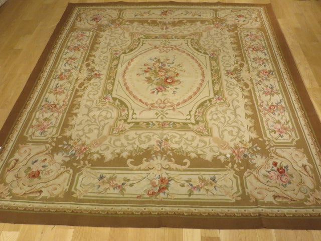 405 Antique 19th C Design Aubusson Rug