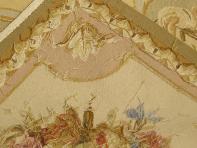 450 Antique 19th C Design Aubusson Rug