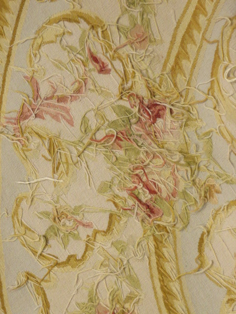 458 Antique 19th C Design Aubusson Rug
