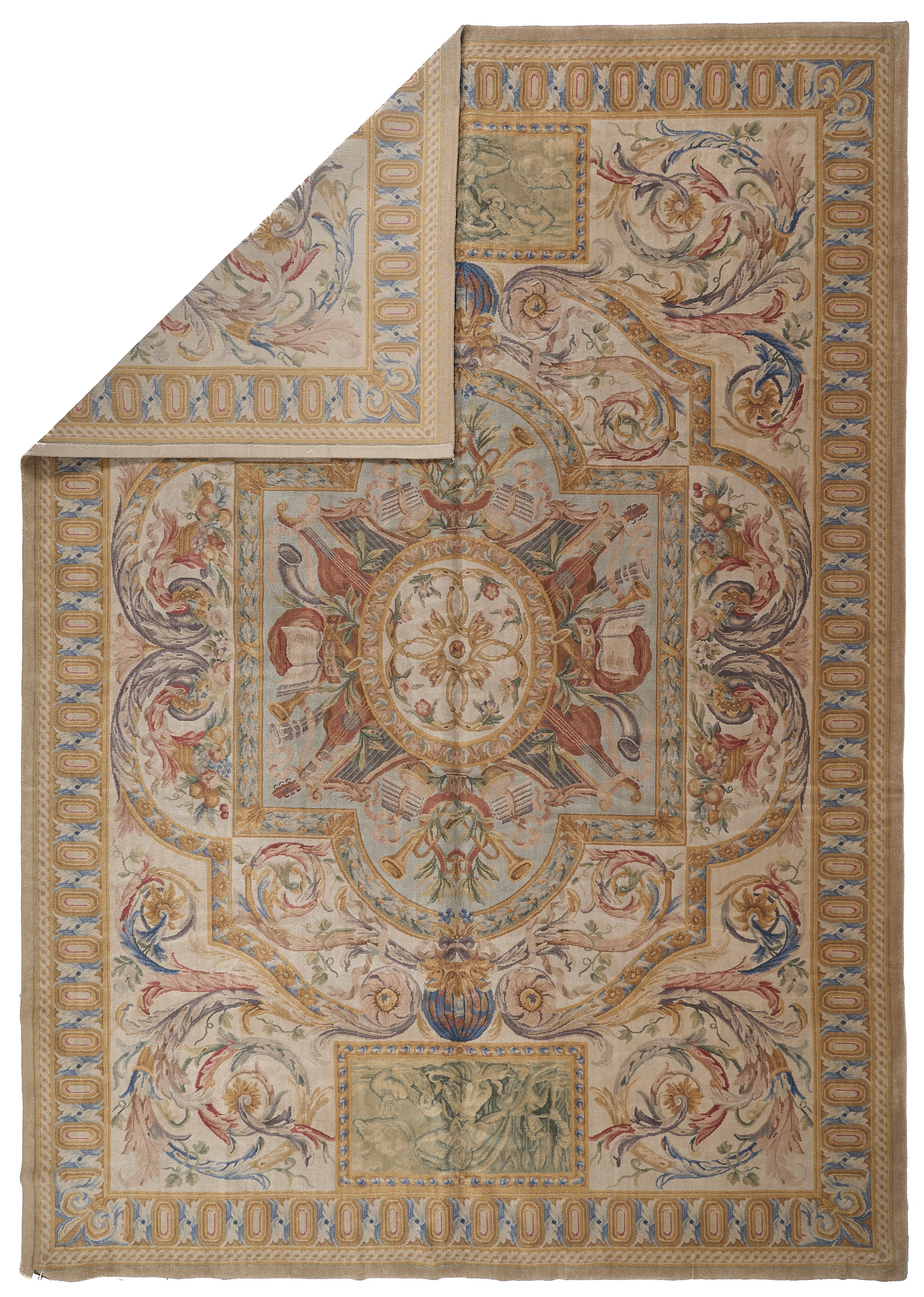 8019 Hand Knotted Savonnerie Carpet