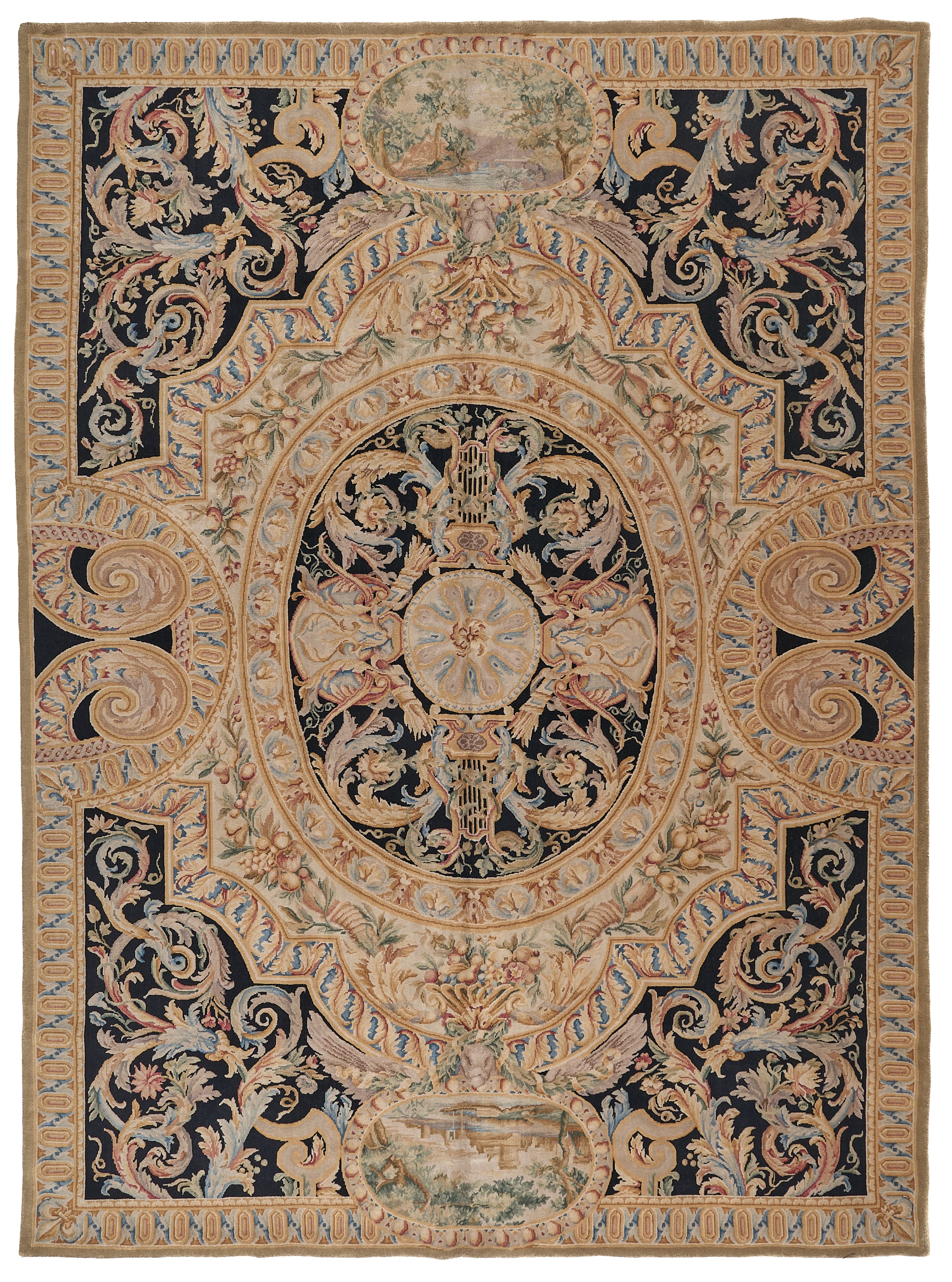 8031 Hand Knotted Savonnerie Carpet