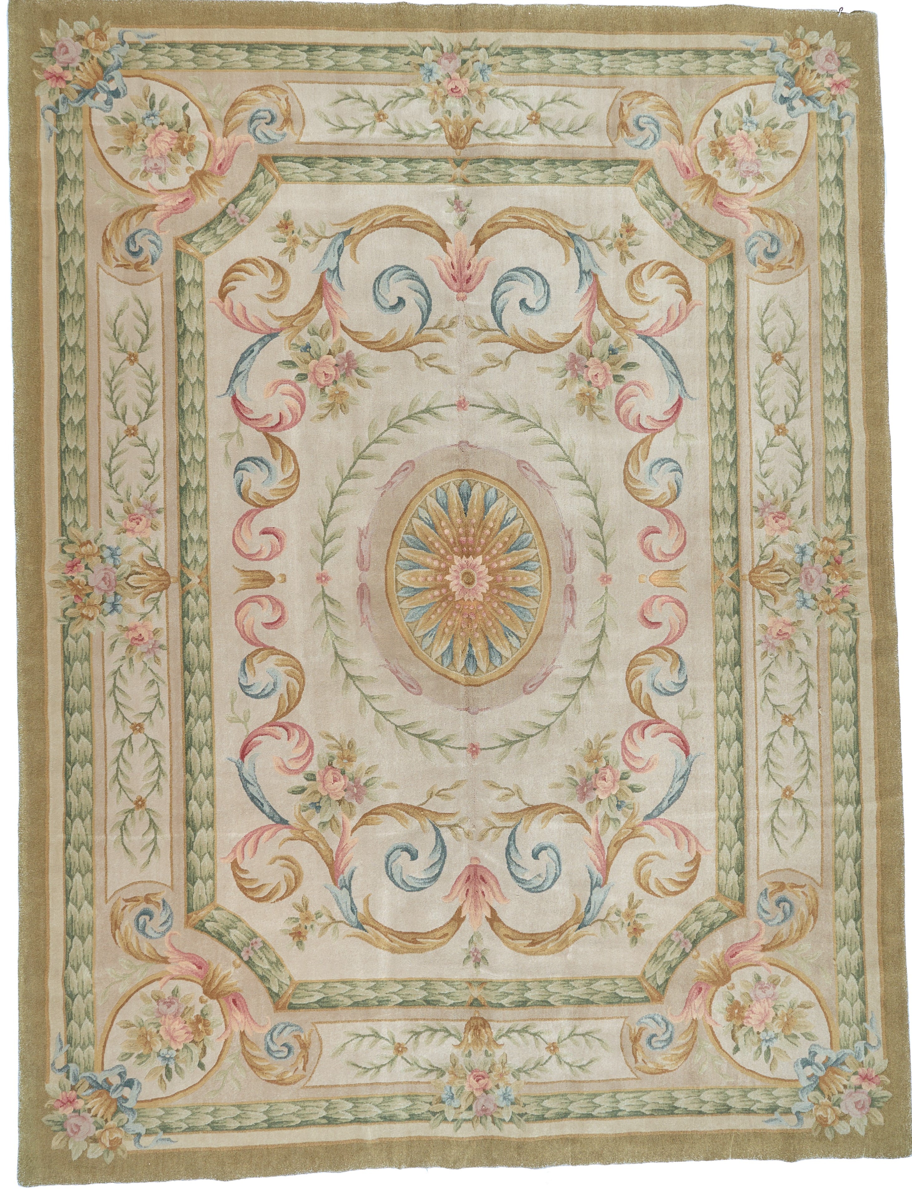 8036 Hand Knotted Savonnerie Carpet