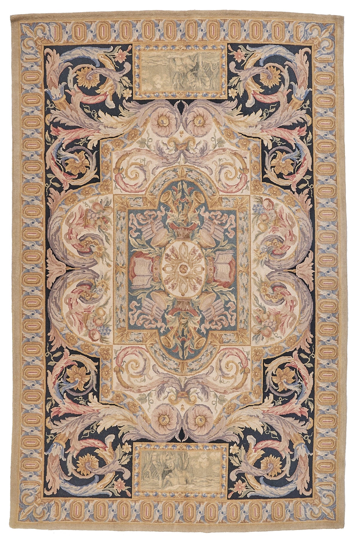 8067 Hand Knotted Savonnerie Carpet