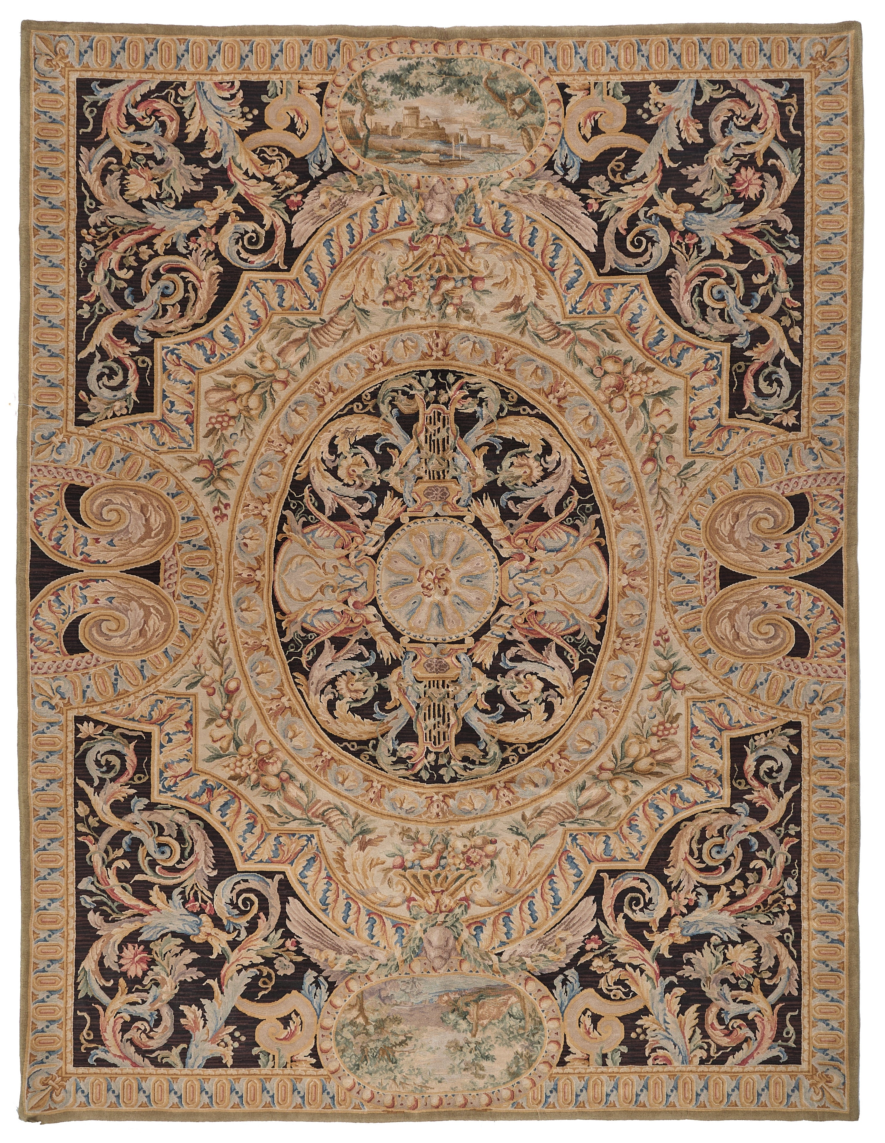 8070 Hand Knotted Savonnerie Carpet