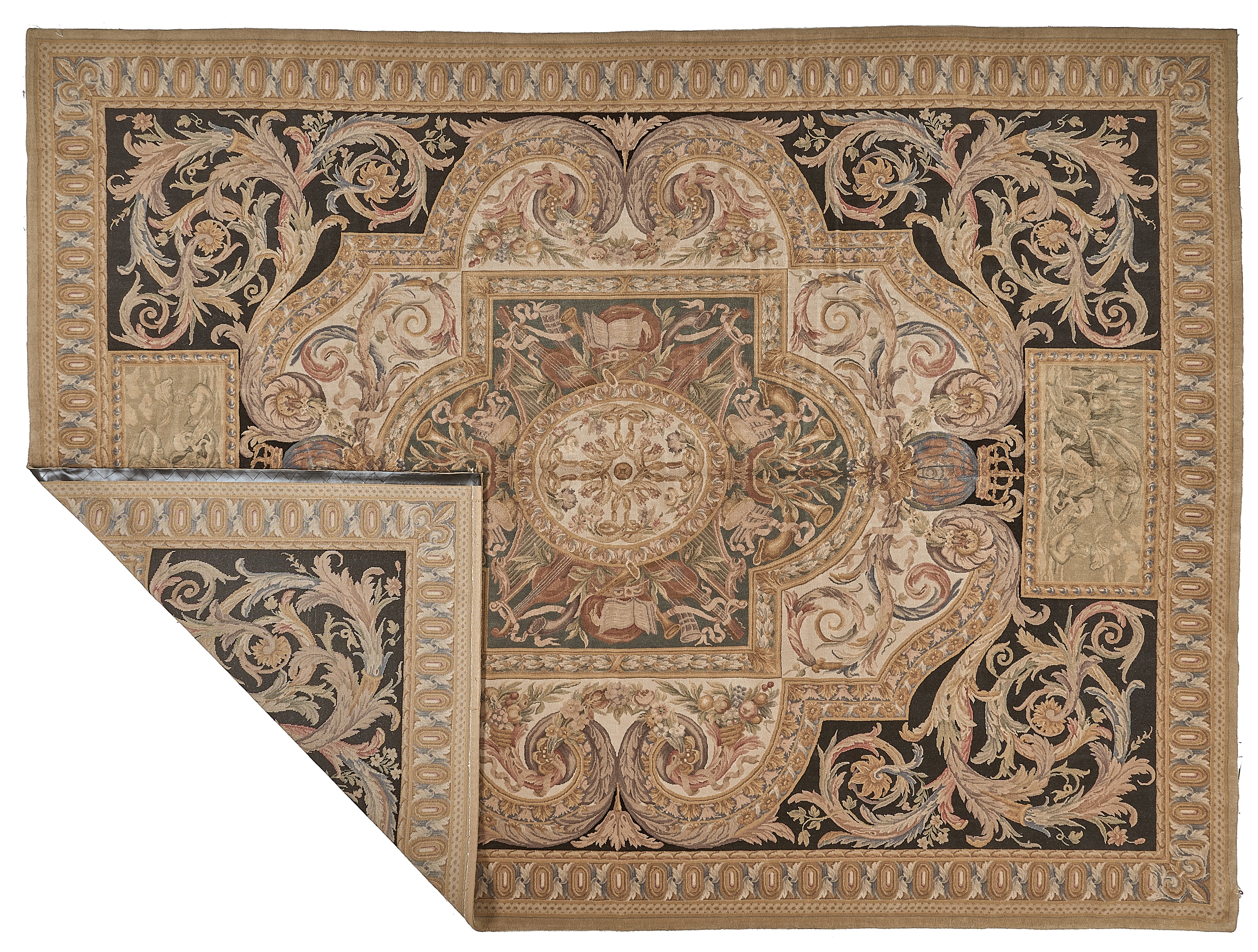 8074 Hand Knotted Savonnerie Carpet