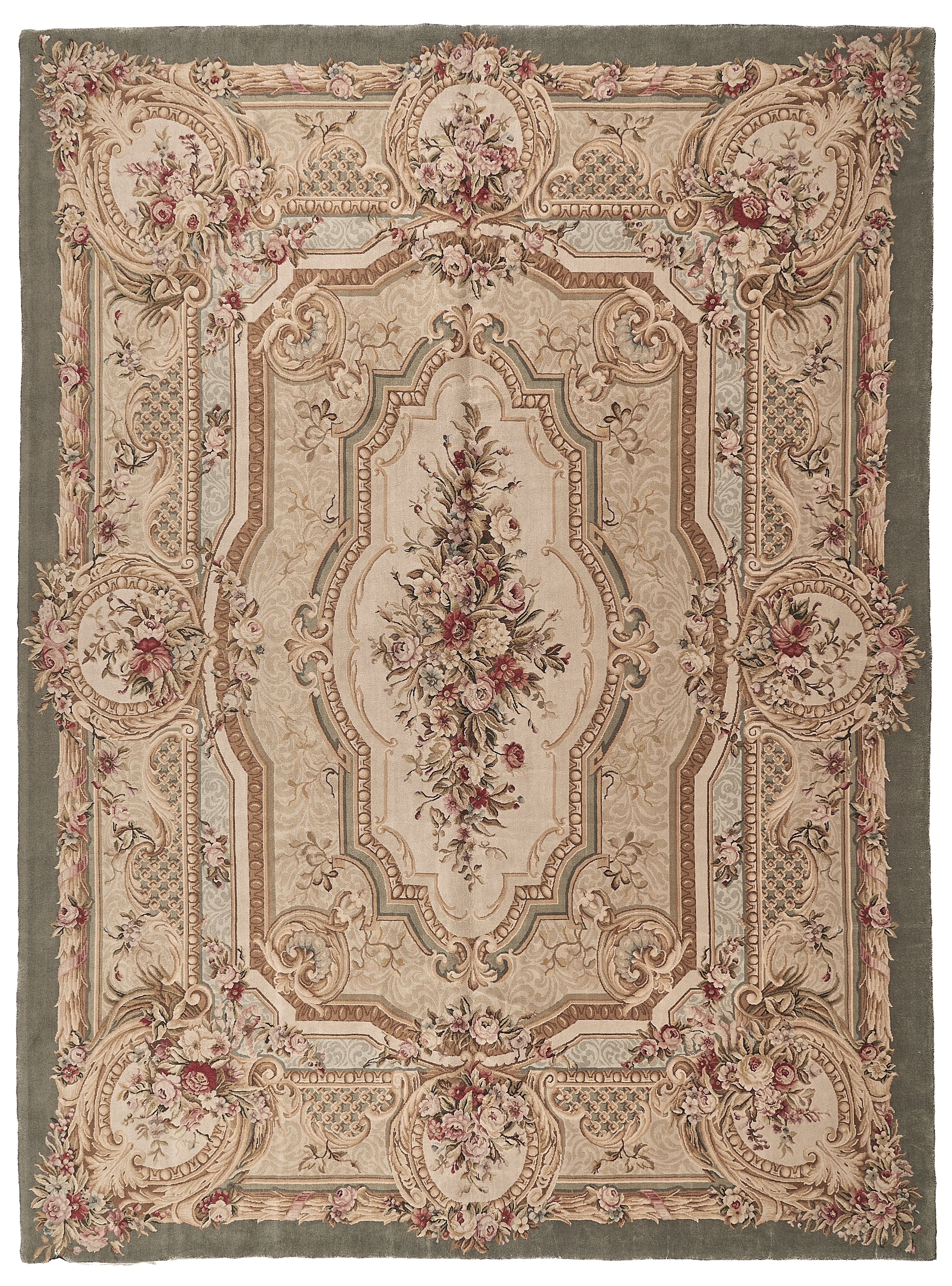 8086 Hand Knotted Savonnerie Carpet
