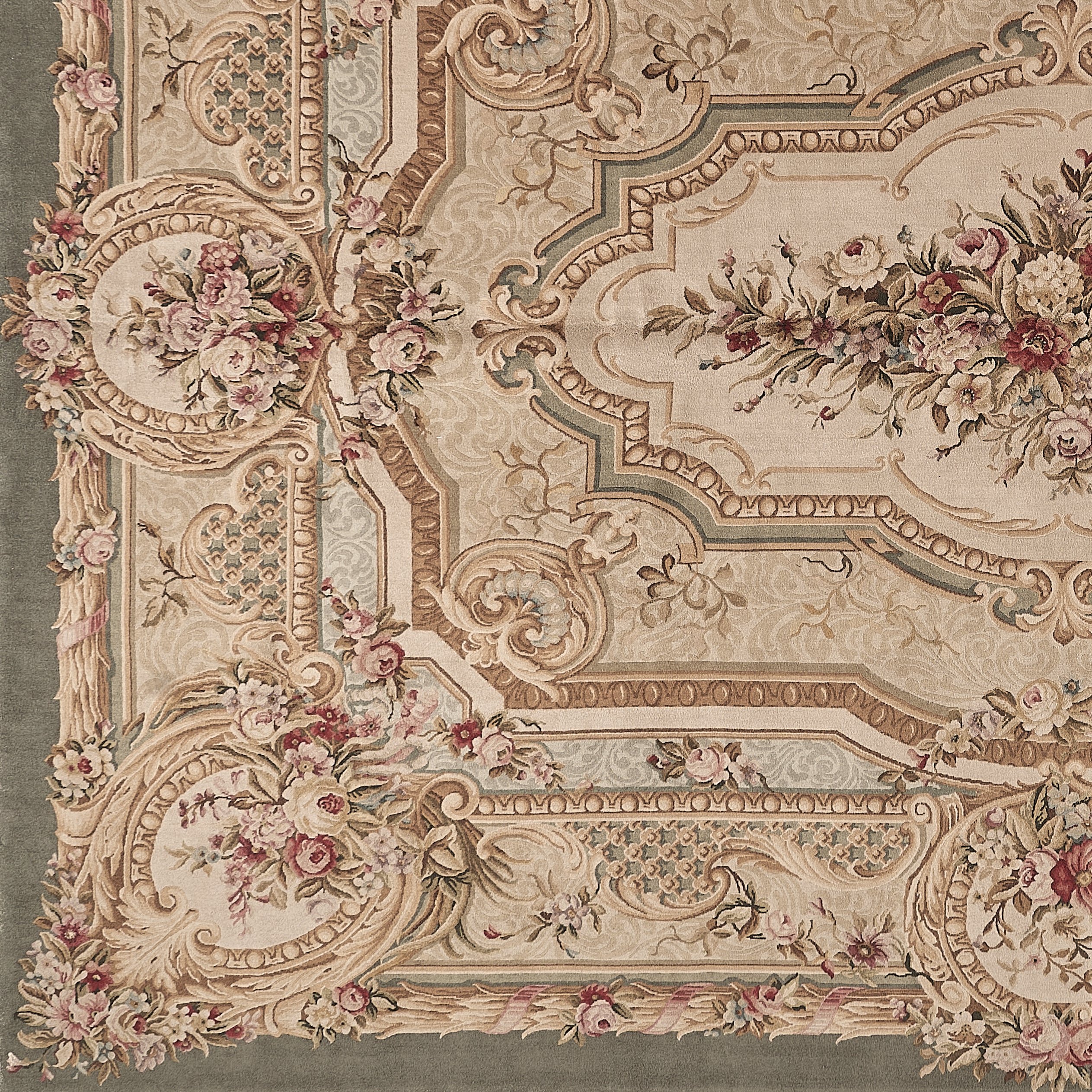 8086 Hand Knotted Savonnerie Carpet