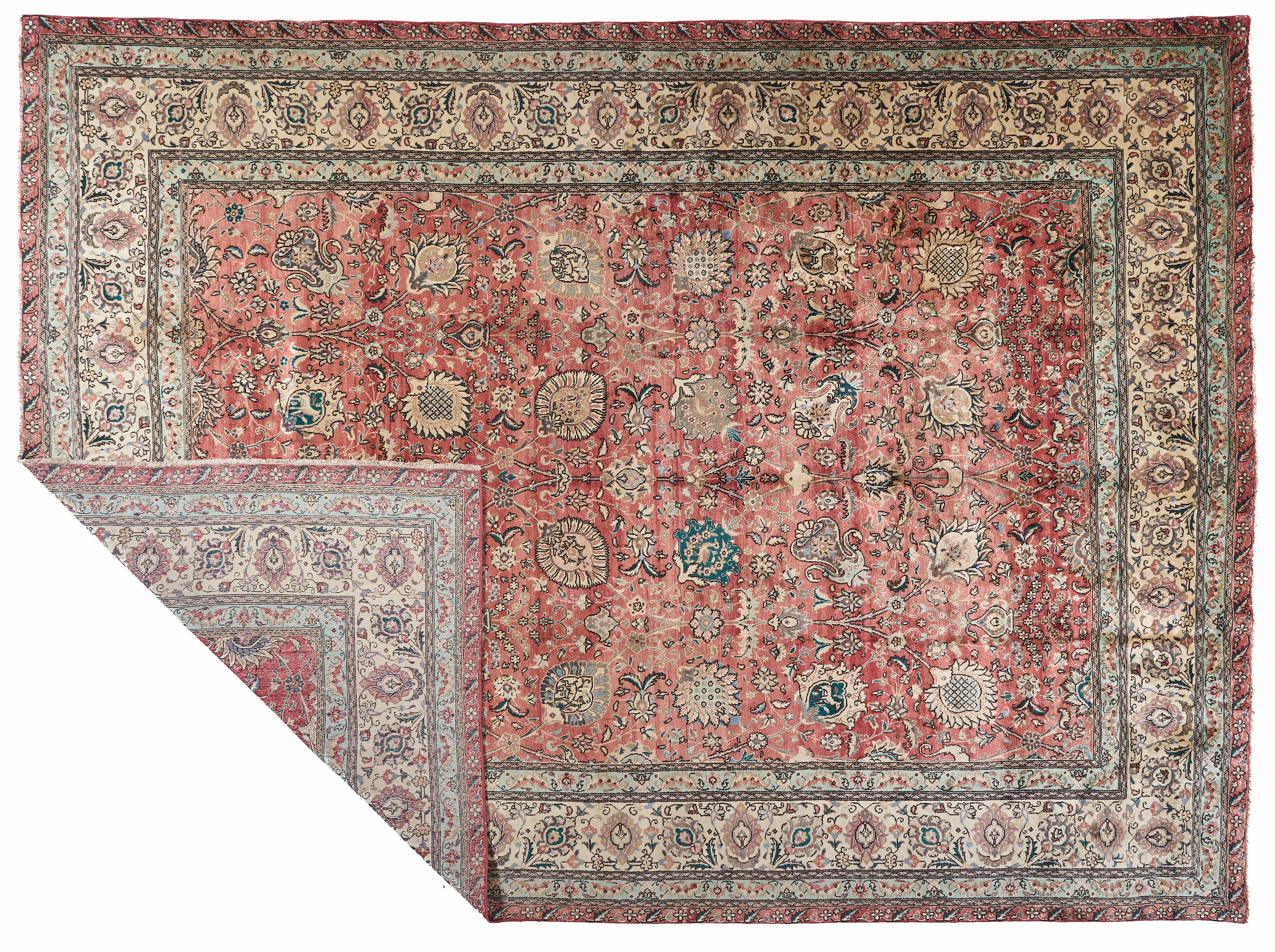 90002 Antique Persian Tabriz Circa 1880