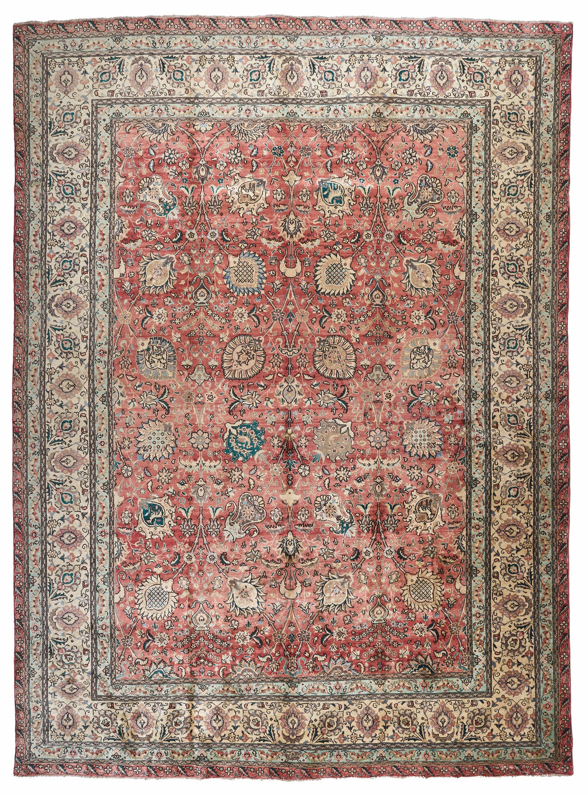 90002 Antique Persian Tabriz Circa 1880