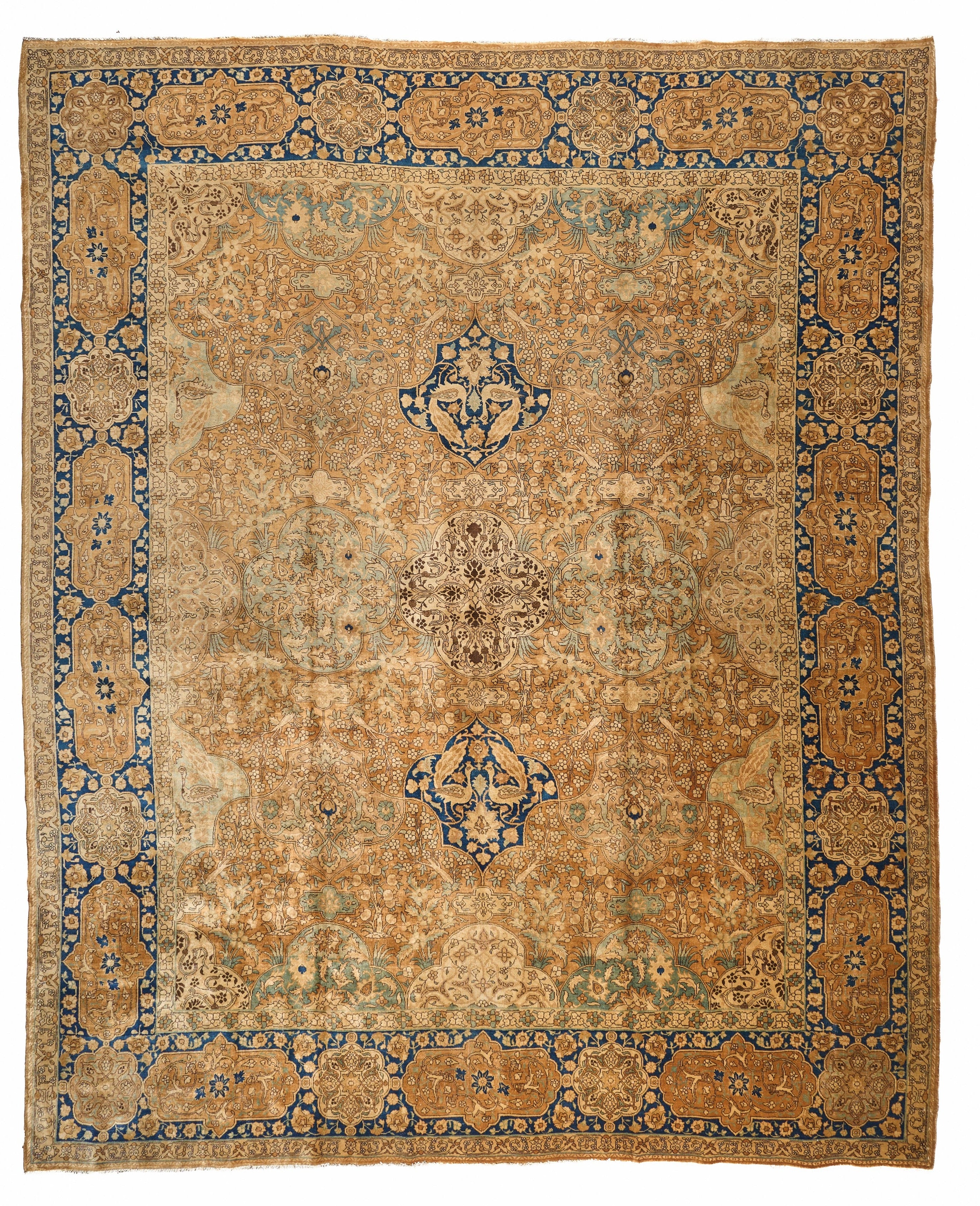 90009 Antique Persian Tabriz Carpet Circa 1900