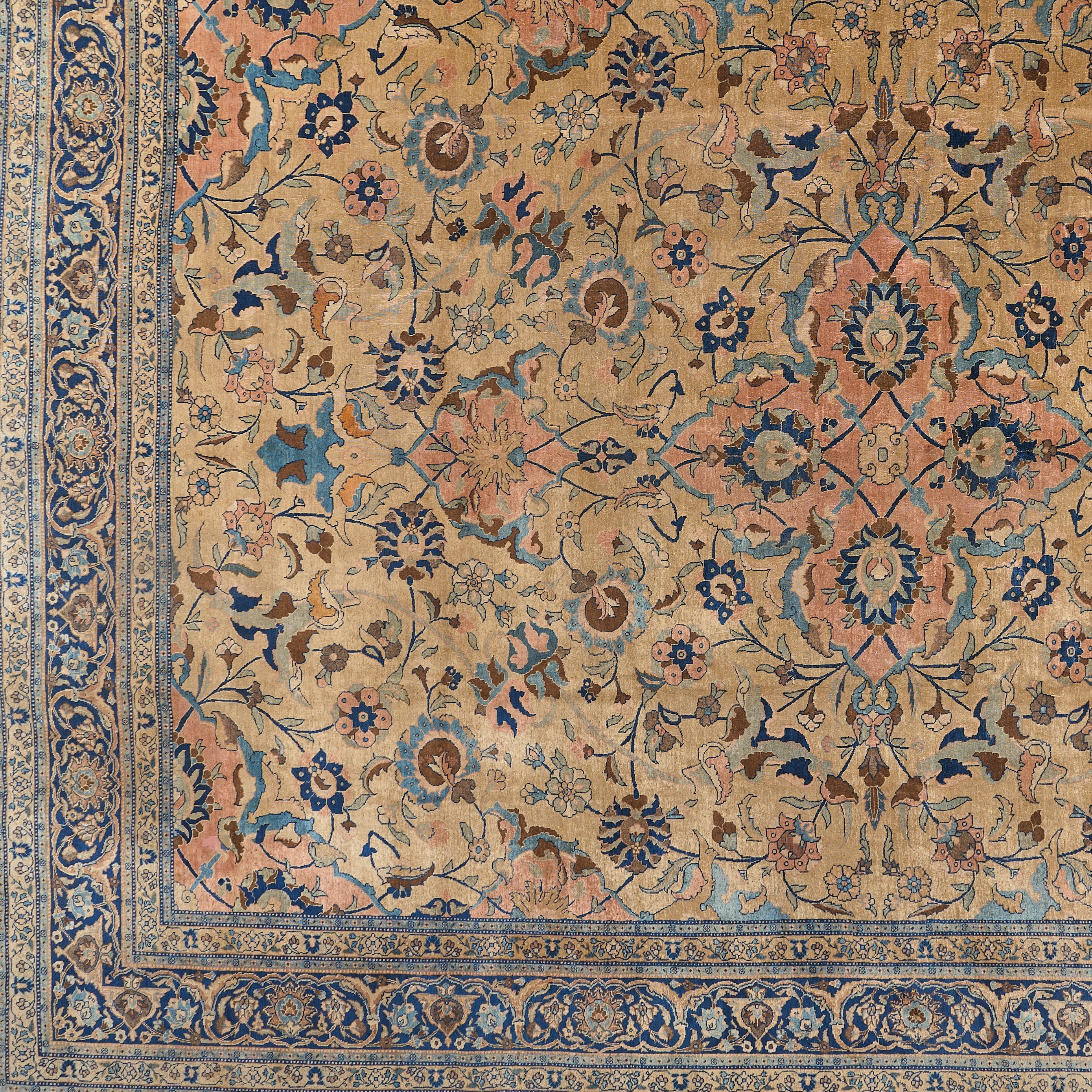 90010 Antique Persian Tabriz Carpet Circa 1900
