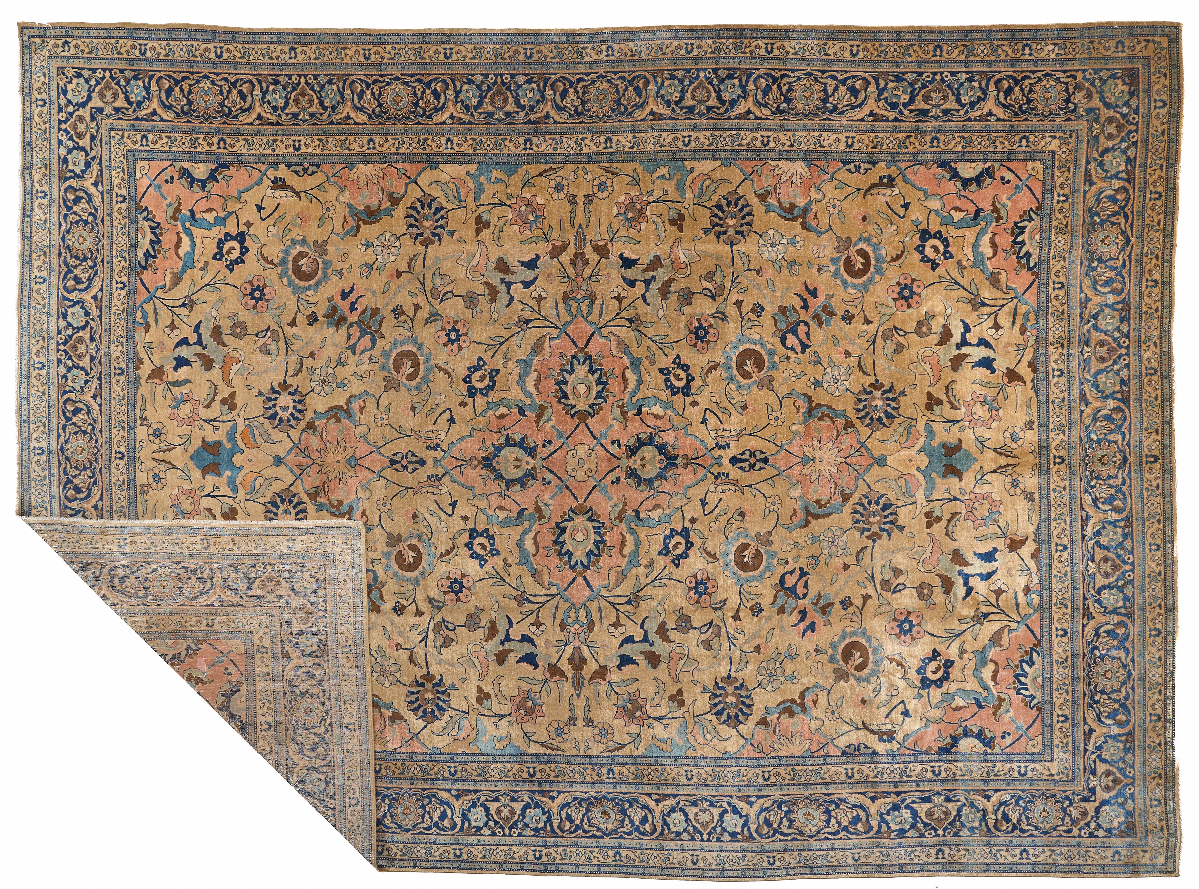 90010 Antique Persian Tabriz Carpet Circa 1900