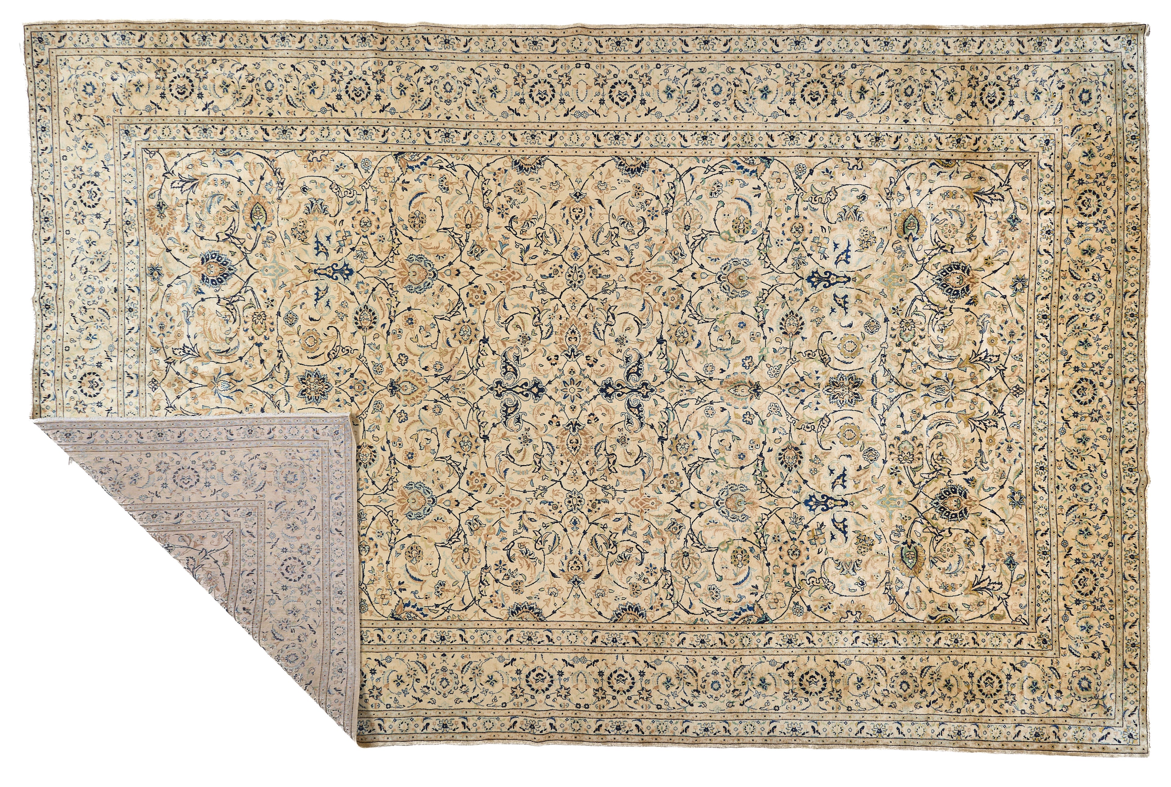 90015 Semi-Antique Persian Kashan Circa 1920