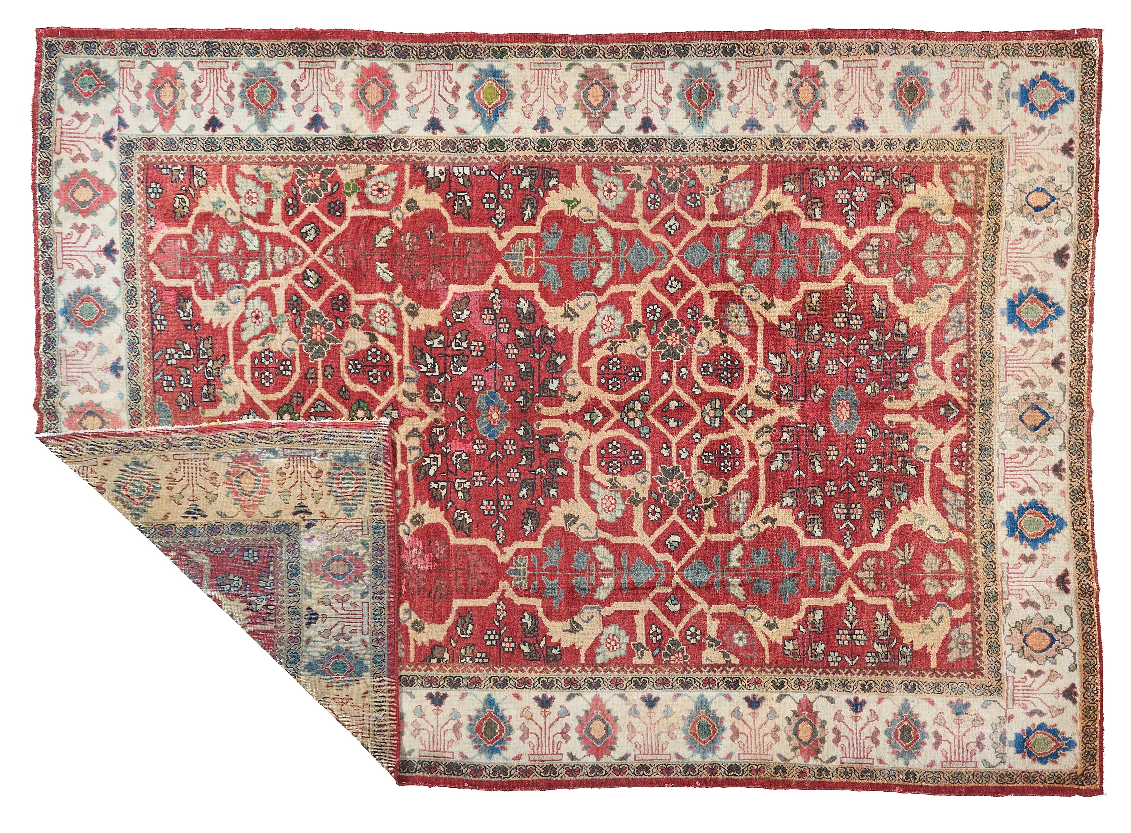 90036 Antique Persian Sultanabad Rug Circa 1880