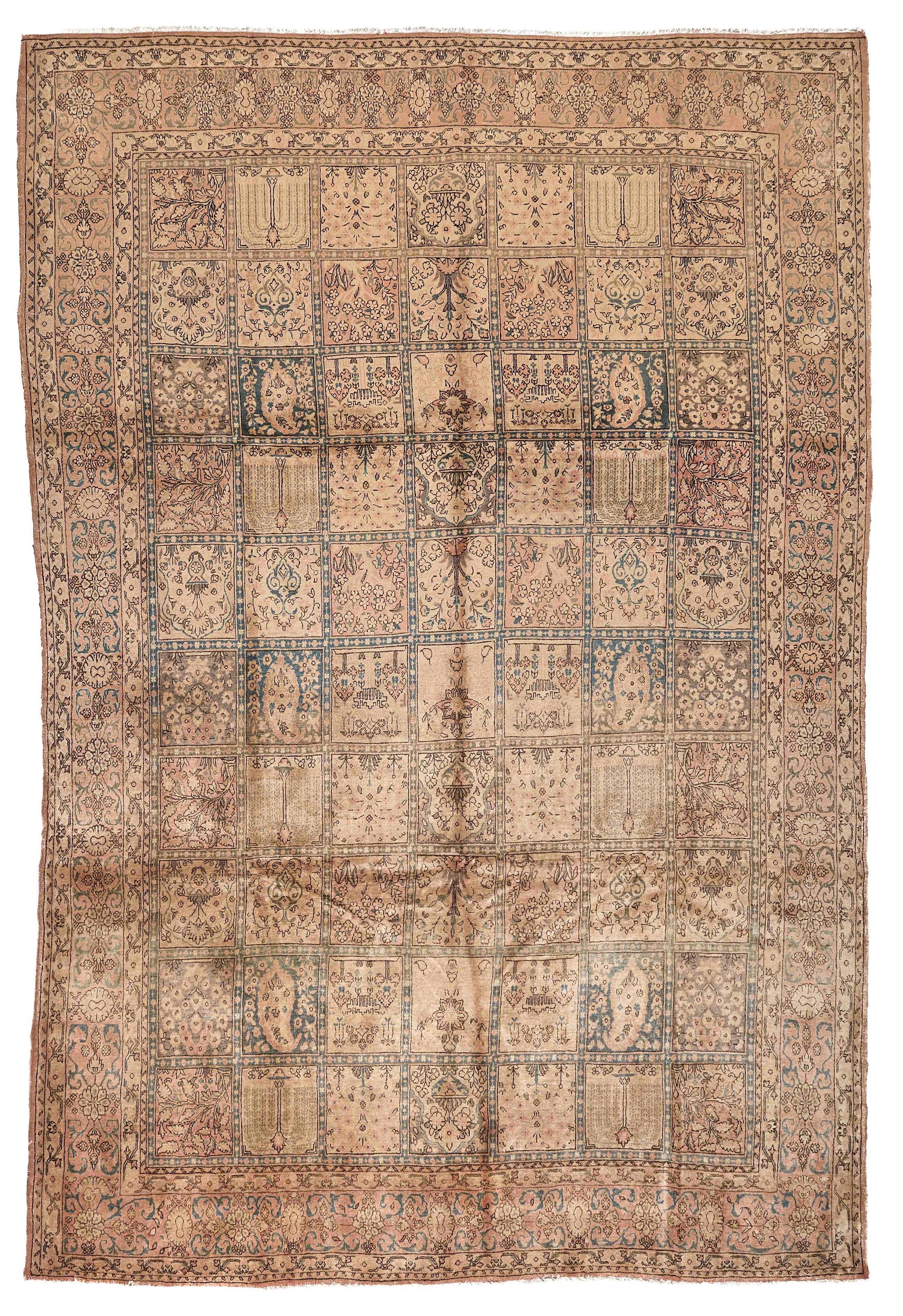 90043 Semi-Antique Persian Tabriz Rug Circa 1920