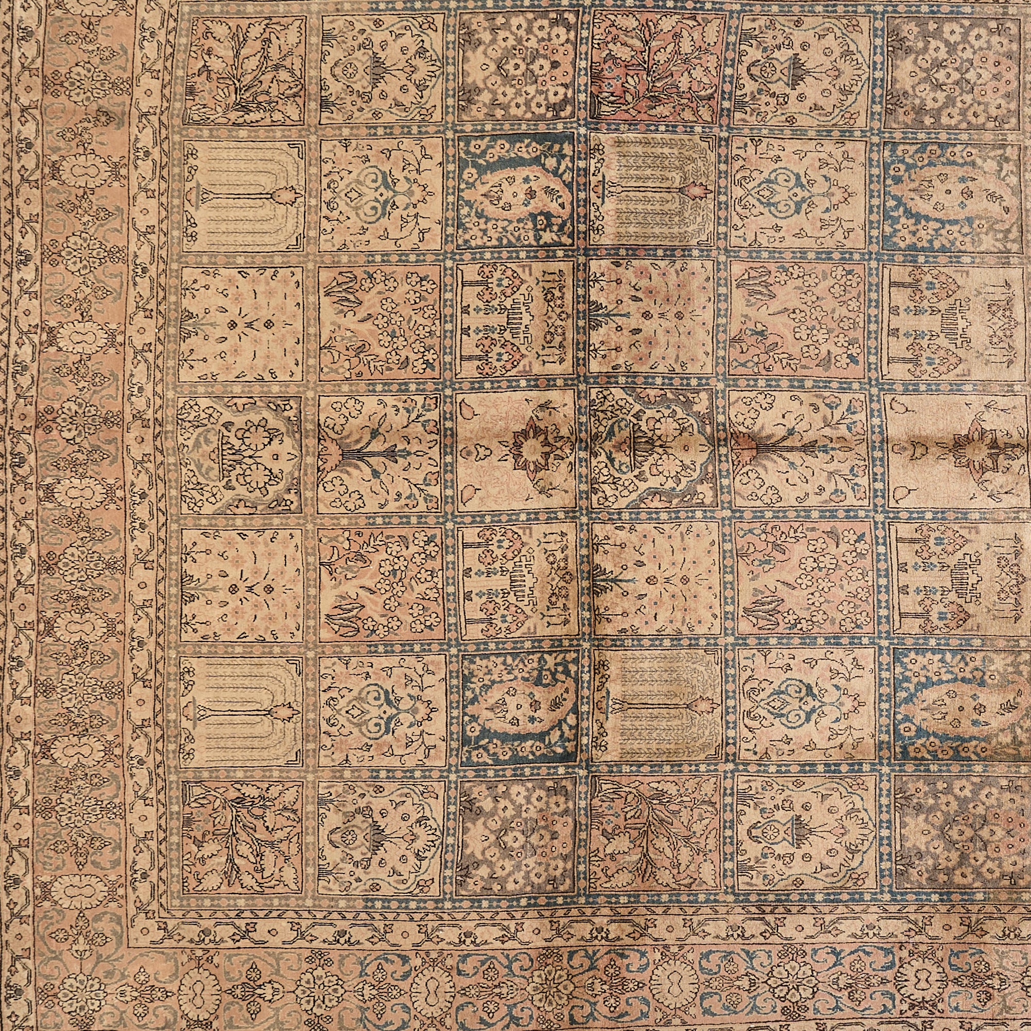 90043 Semi-Antique Persian Tabriz Rug Circa 1920
