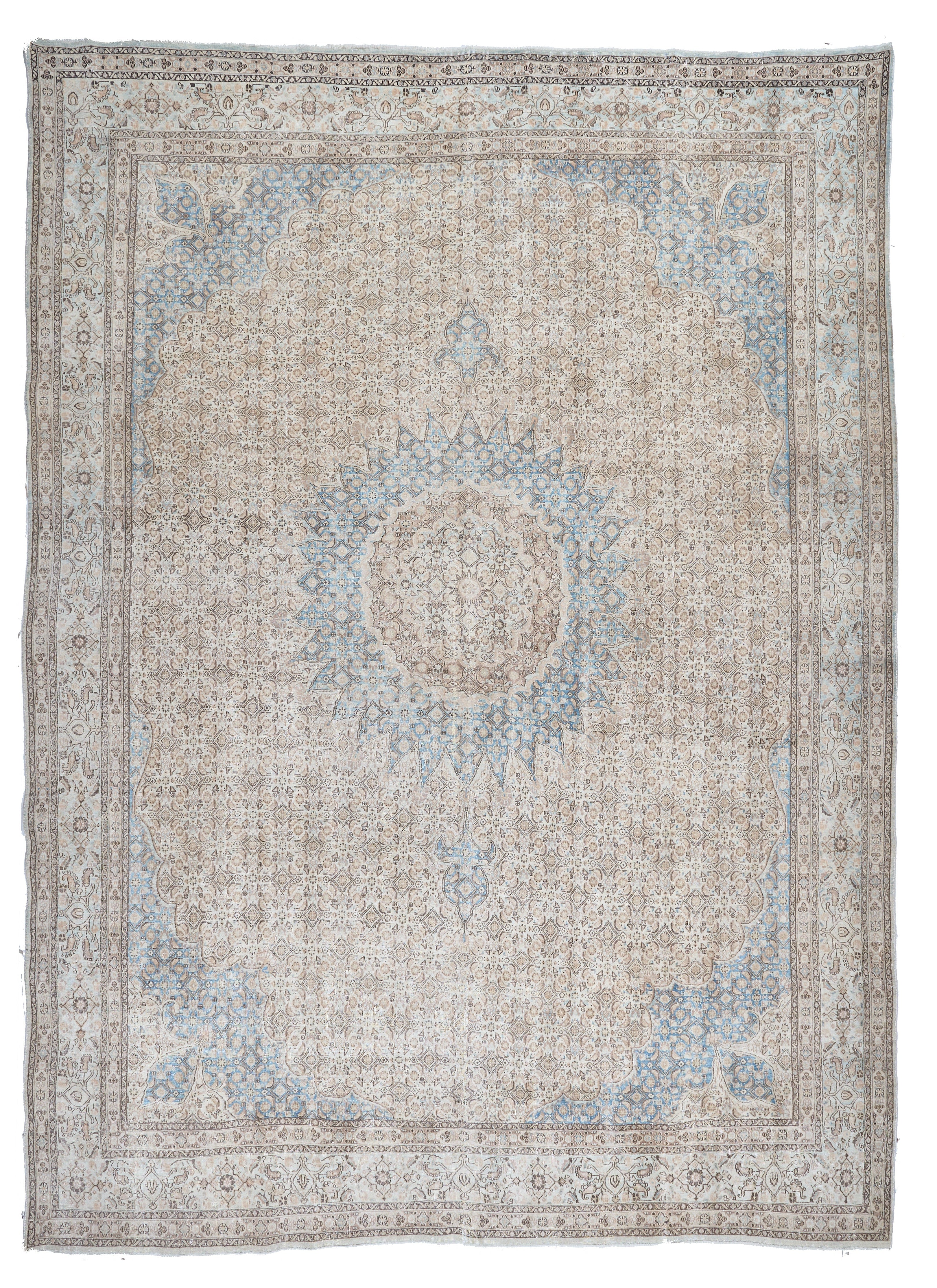 90057 Semi-Antique Persian Tabriz Circa 1920