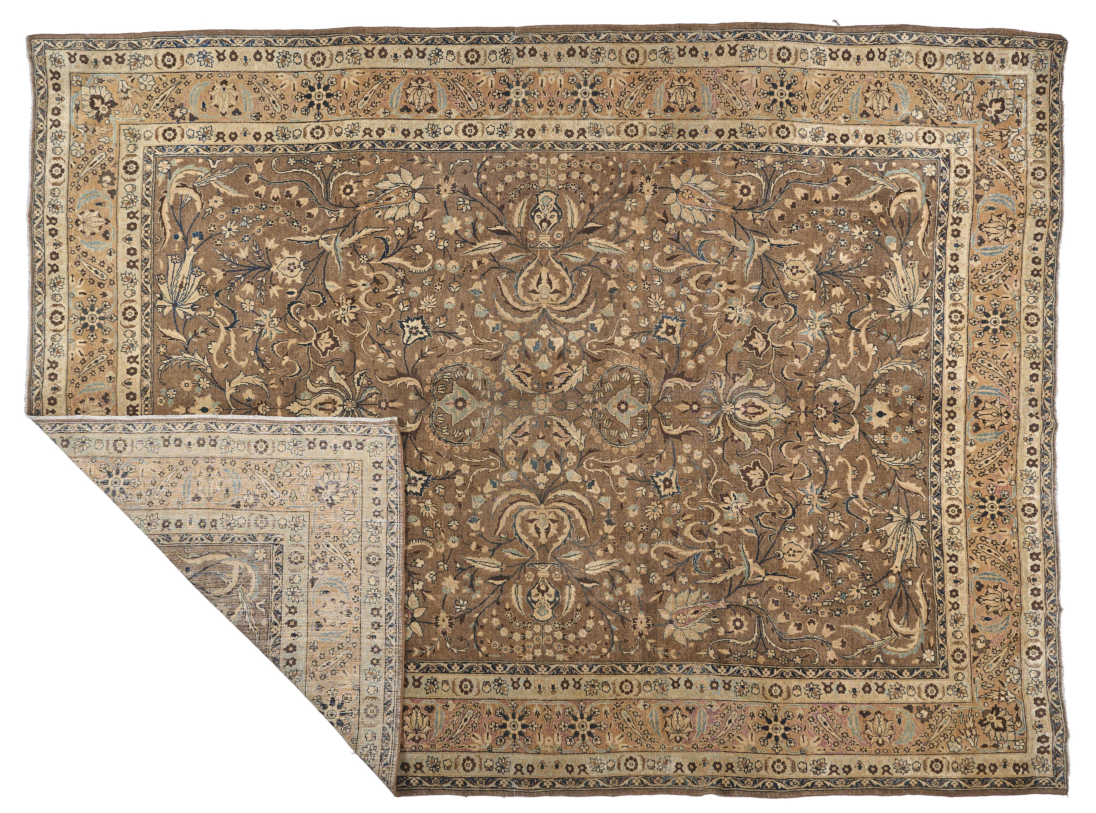 90059 Semi-Antique Persian Tabriz Circa 1900