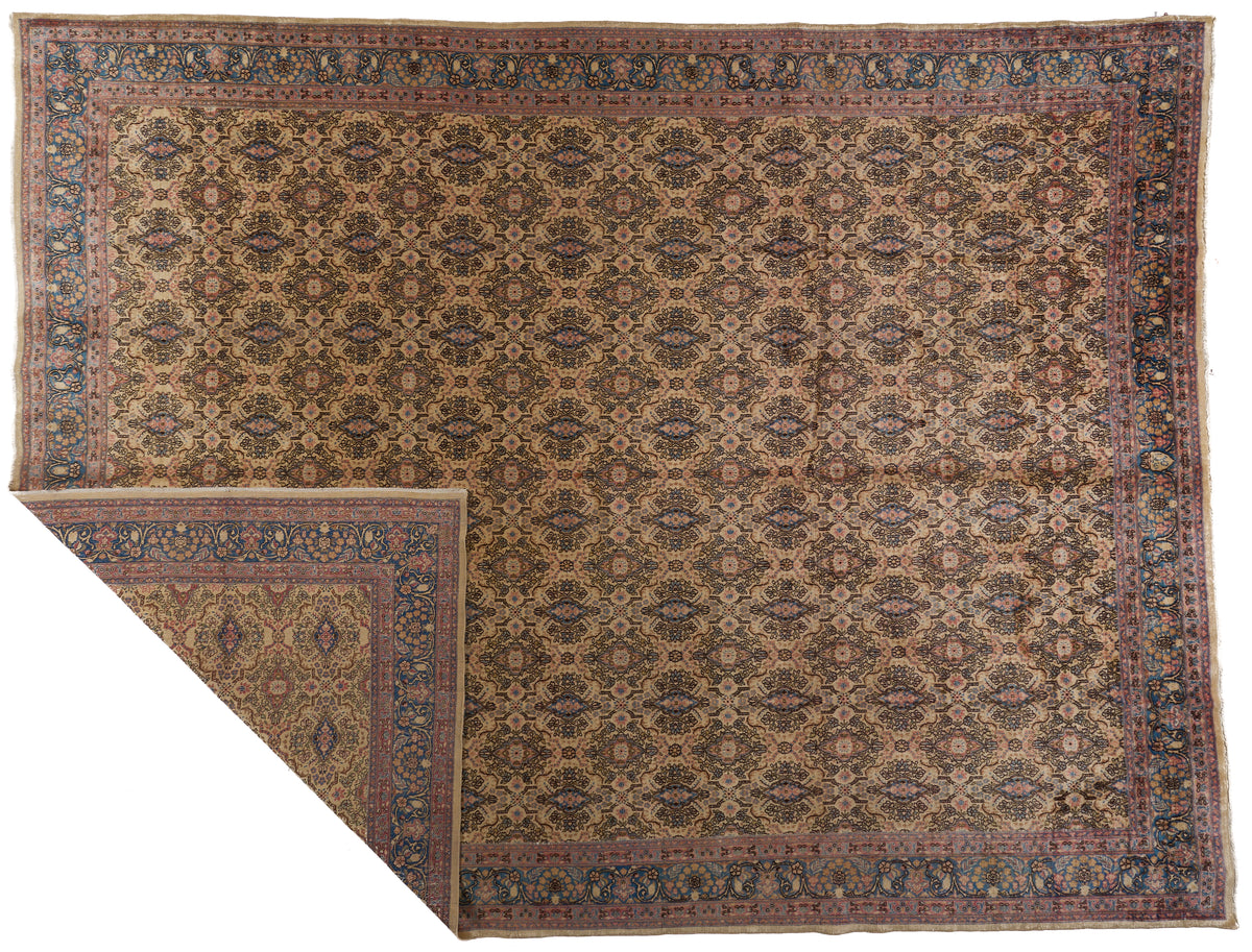 90071 Semi-Antique Persian Tabriz Circa 1950