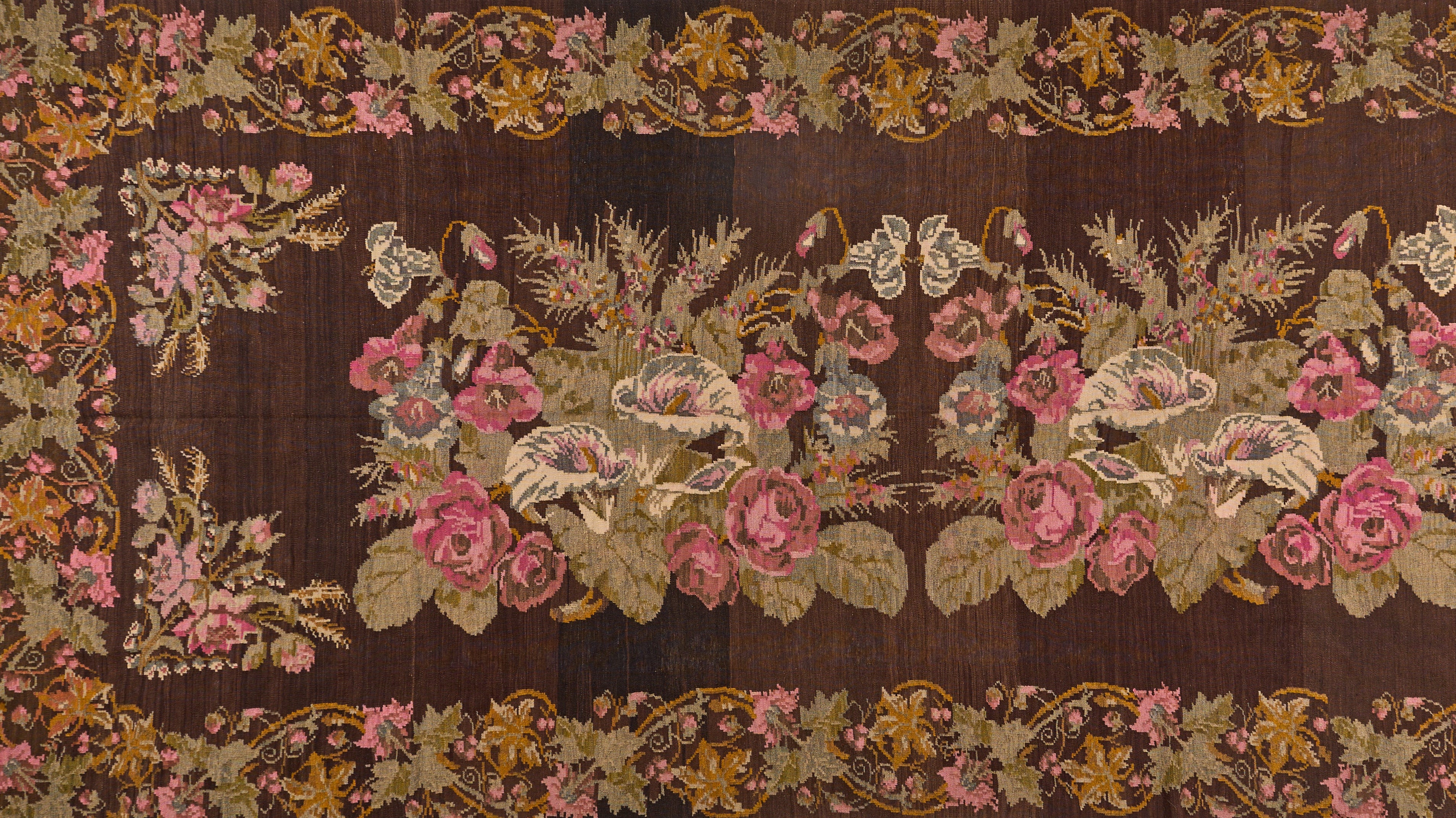 90090 Antique Karabagh Flat Weave Early 1900