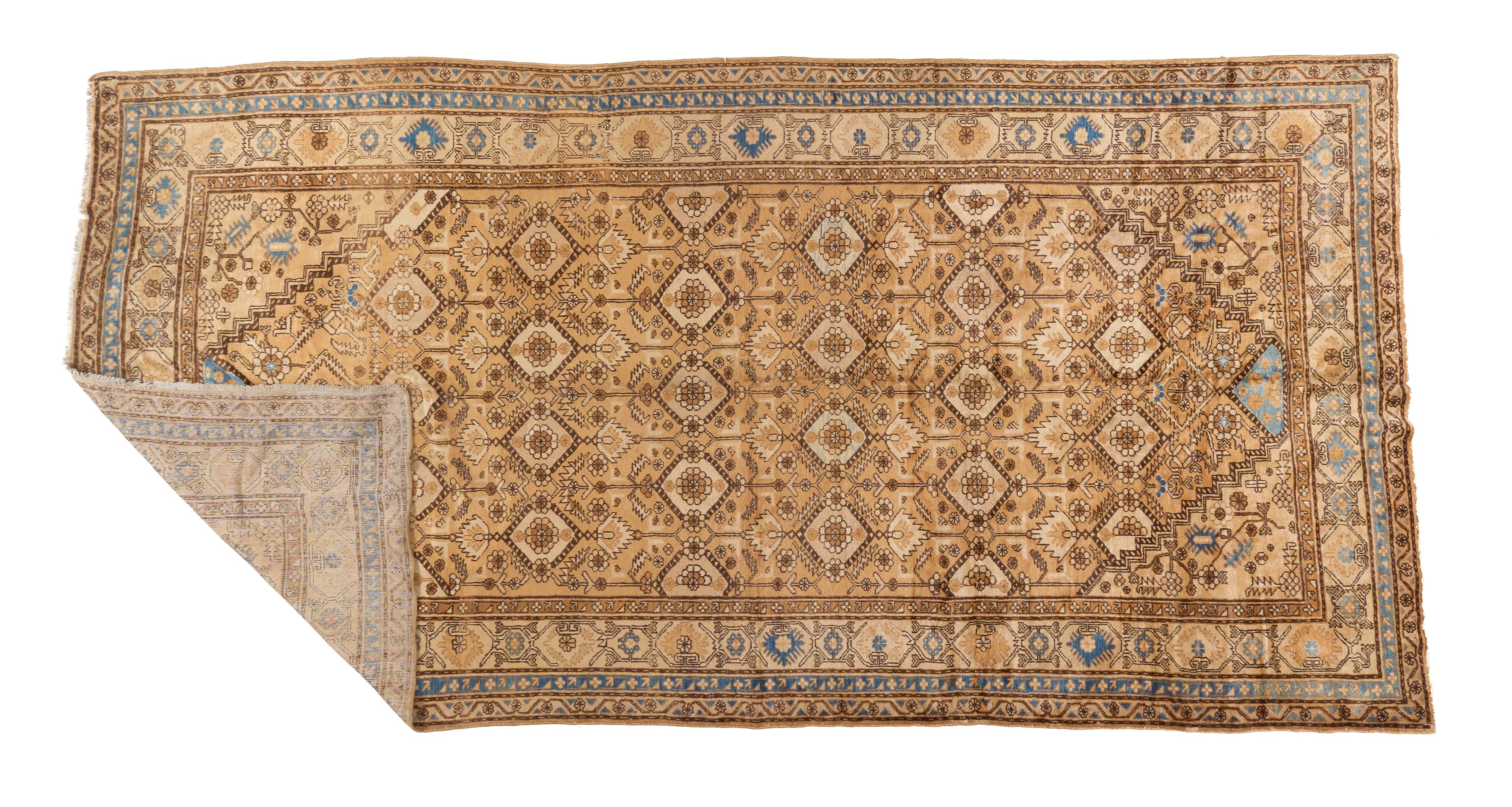 90109 Antique khotan Gallery Rug Circa 1900