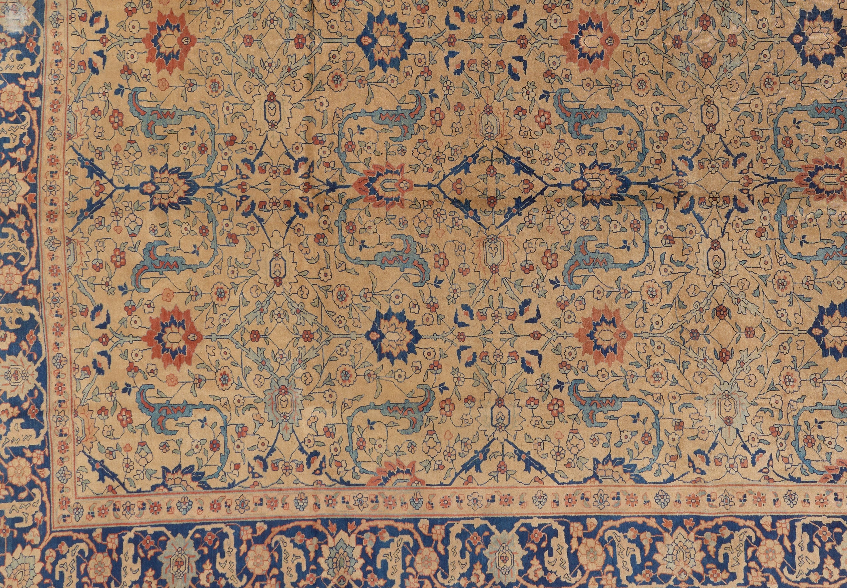 90126 Antique Persian Tabriz Rug Circa 1920