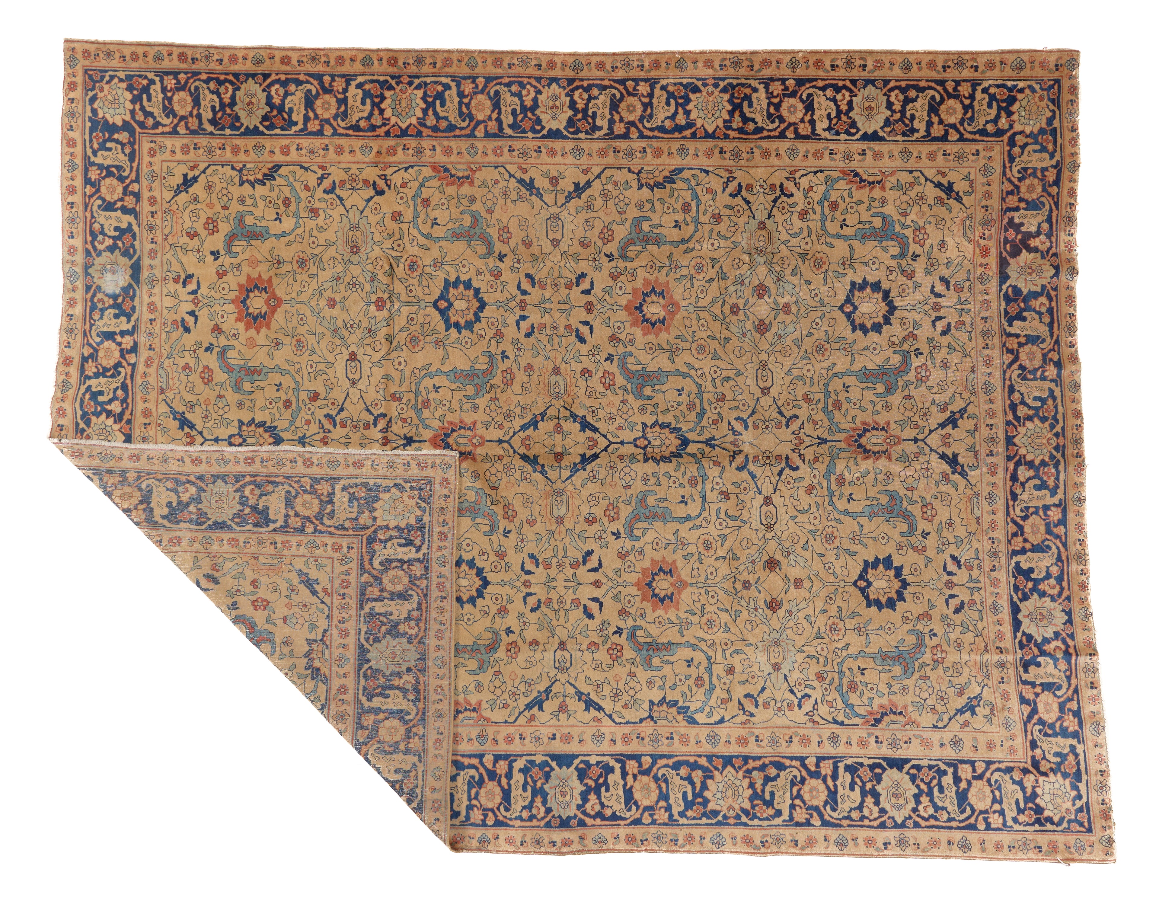 90126 Antique Persian Tabriz Rug Circa 1920