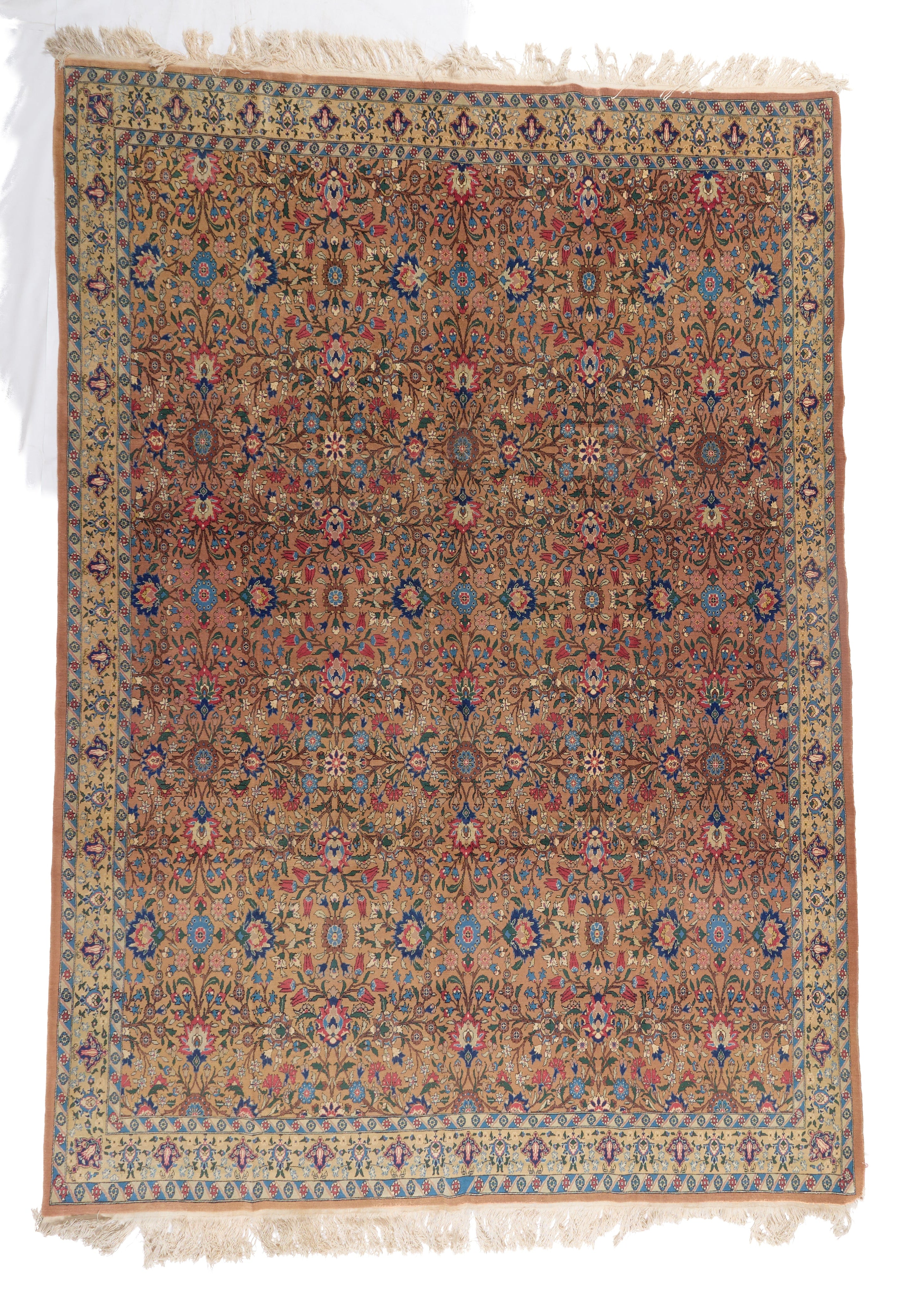 90129 Antique Persian Tabriz Rug Circa 1950
