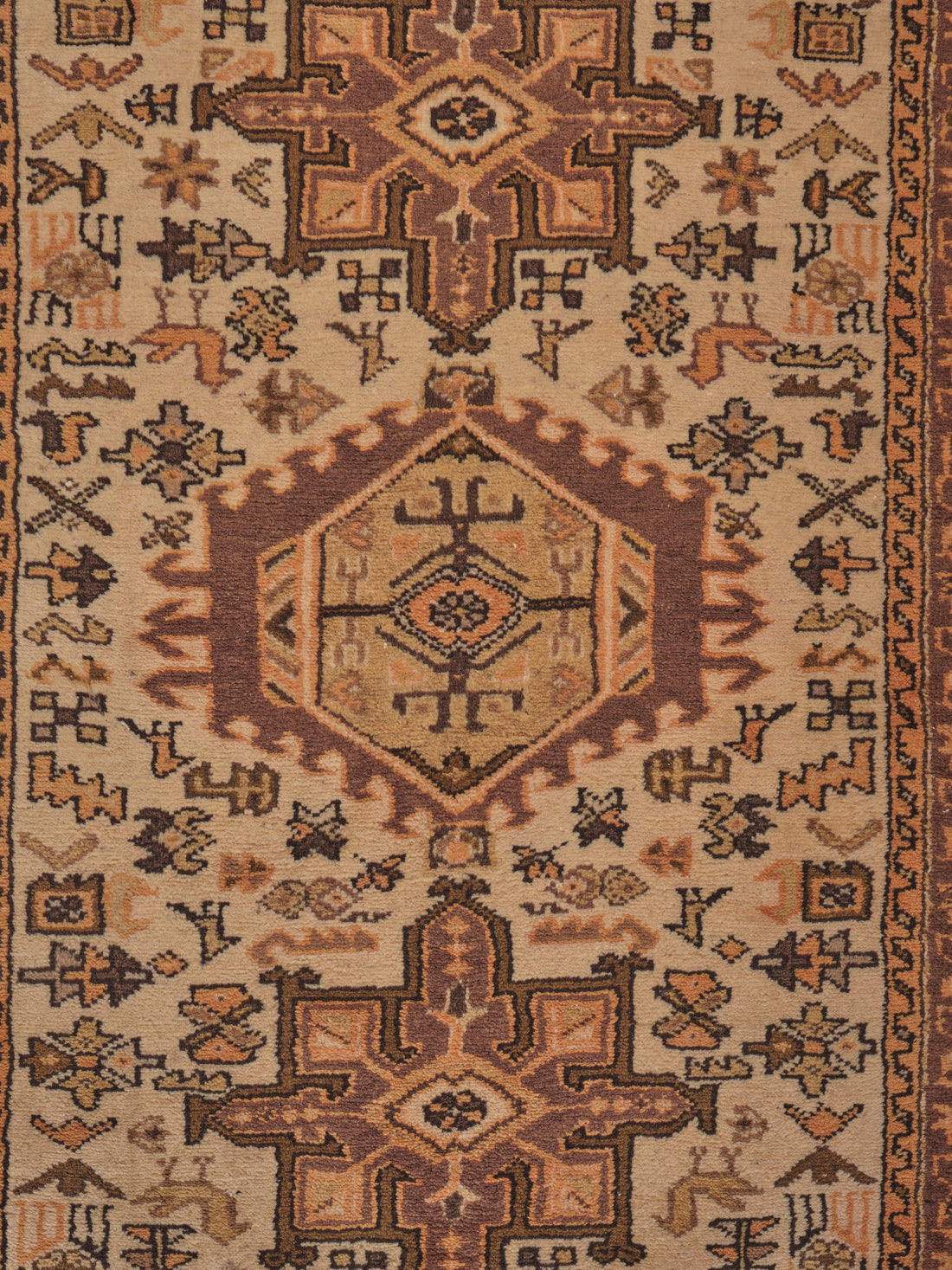 40012 Semi-Antique Persian Heriz Runner