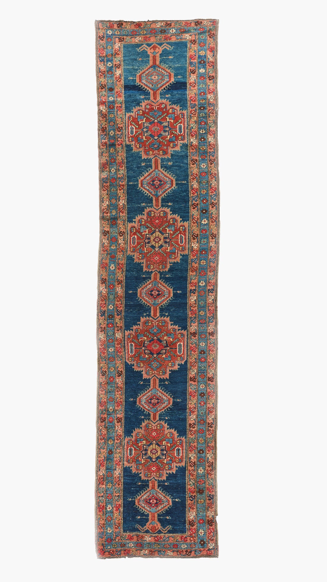 40060 Antique 19th C Persian Heriz Runner