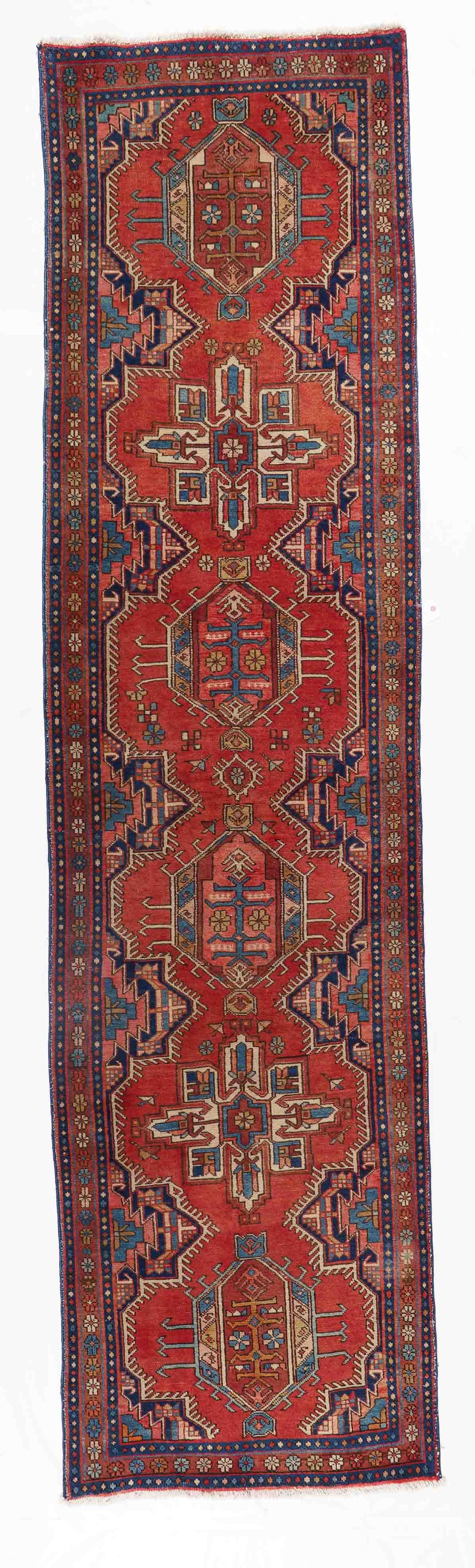 40075 Antique Perisian Heriz Runner