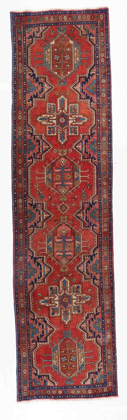 40075 Antique Perisian Heriz Runner