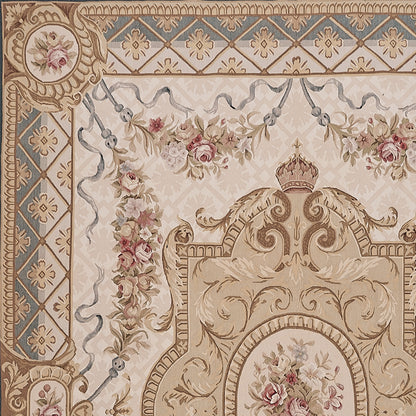 401 Antique 19th C Design Aubusson Rug