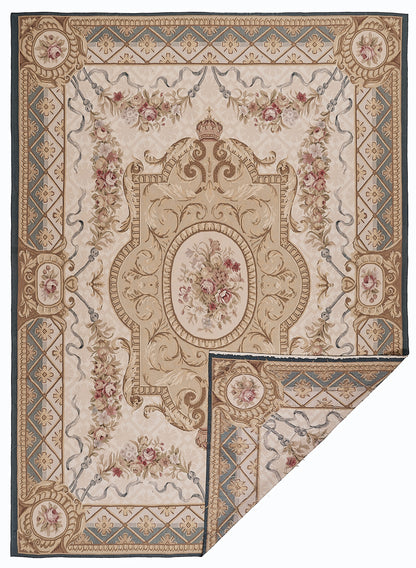 401 Antique 19th C Design Aubusson Rug