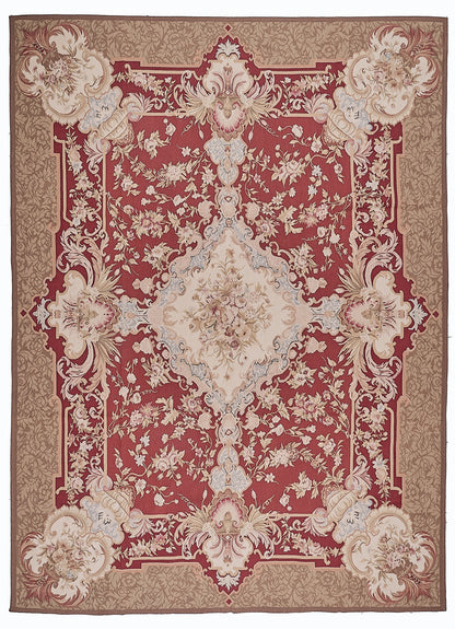 402 Antique 19th C Design Aubusson Rug