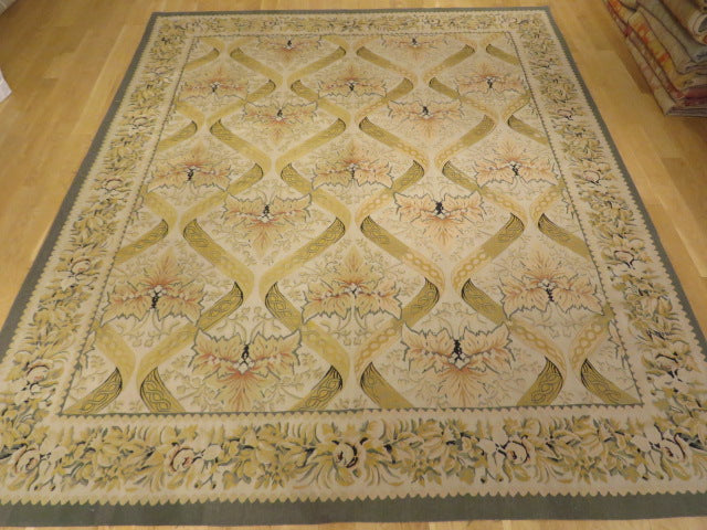 403 Antique 19th C Design Aubusson Rug