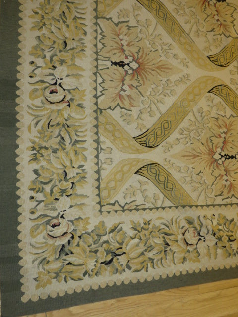 403 Antique 19th C Design Aubusson Rug