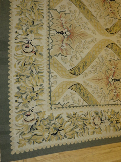 403 Antique 19th C Design Aubusson Rug