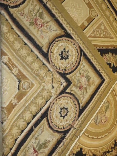 404 Antique 19th C Design Aubusson Rug