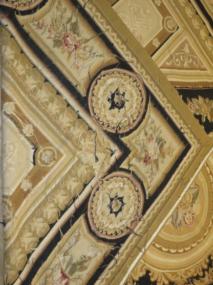 404 Antique 19th C Design Aubusson Rug