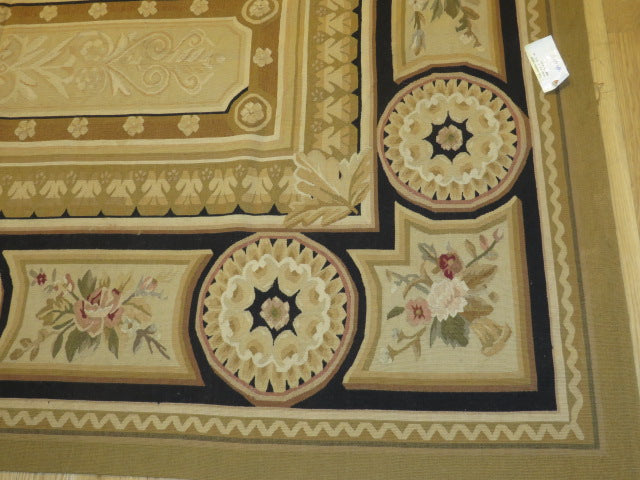 404 Antique 19th C Design Aubusson Rug