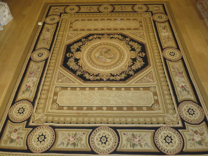404 Antique 19th C Design Aubusson Rug