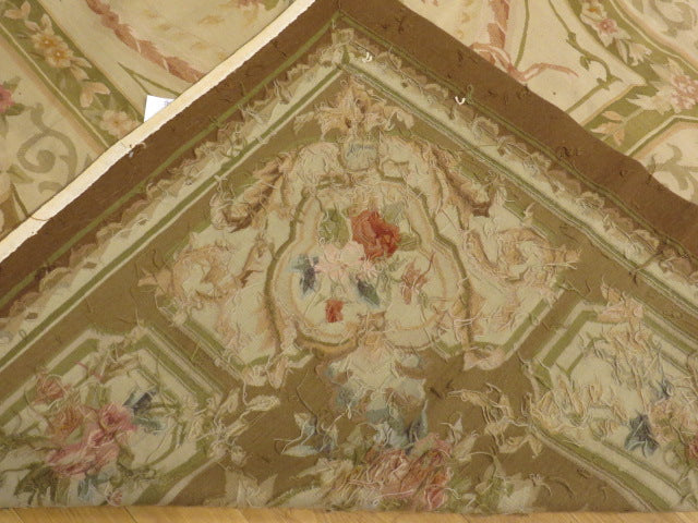 405 Antique 19th C Design Aubusson Rug